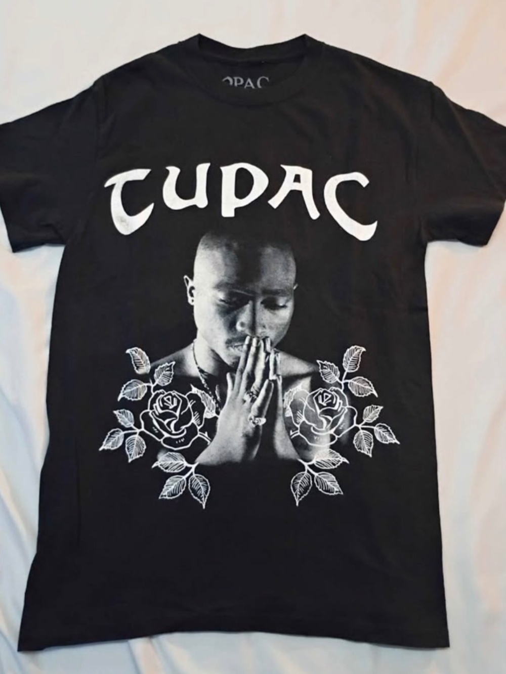 Tupac Praying Hands Graphic T-Shirt